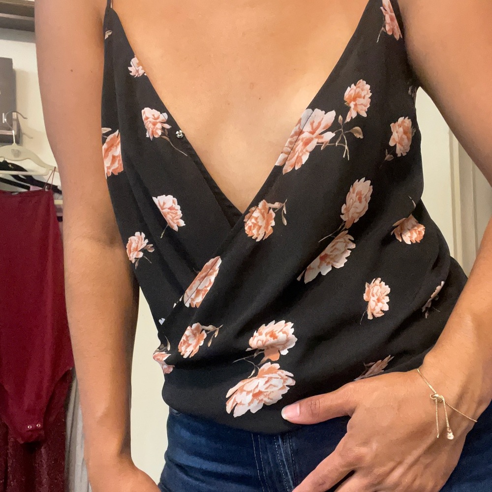 Black flower blouse from Forever 21